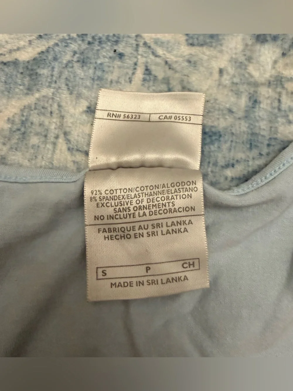 Nike Women's Light Blue Logo Tee size S